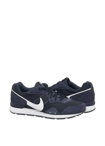 Темно-синие осенние мужские кроссовки Nike со шнурками