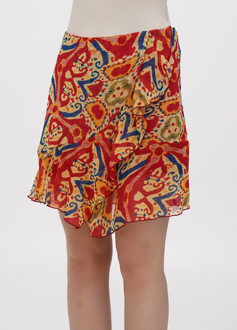 Разноцветная кэжуал с рисунком юбка Mango