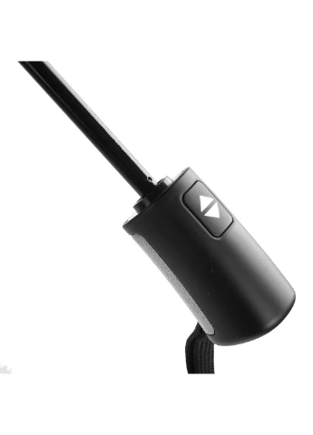 Чёрный мужской складной зонт полный автомат 105 см Doppler (194321700)
