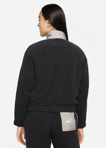 Чорна демісезонна куртка dd5712-010 Nike NSW PLSH JKT HTG
