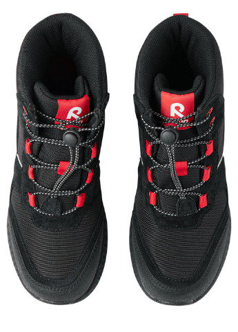 Черные осенние ботинки на шнурках Reima