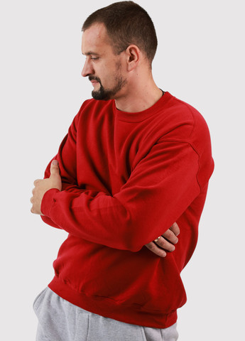 Бордовый свитшот Gildan надпись без декора (361422264)