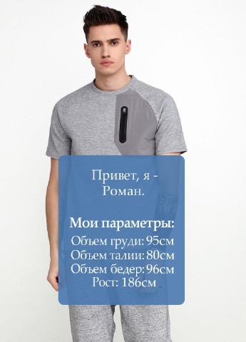 Сіра футболка з коротким рукавом H&M