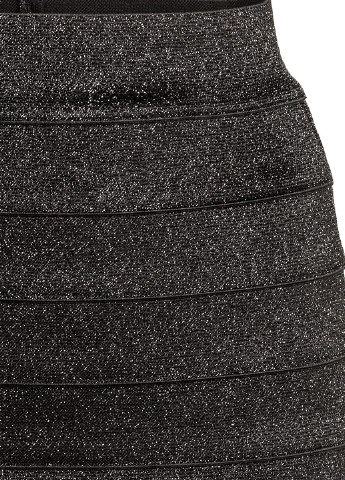 Черная кэжуал меланж юбка H&M карандаш