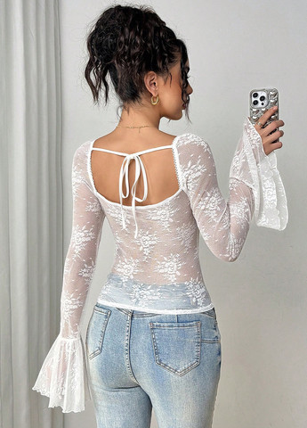 Молочная блуза SHEIN