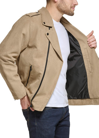 Бежева демісезонна куртка косуха DKNY