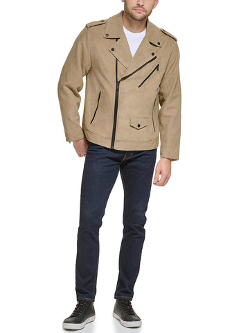 Бежева демісезонна куртка косуха DKNY