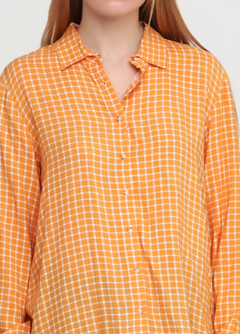 Оранжевая демисезонная блуза Imitz