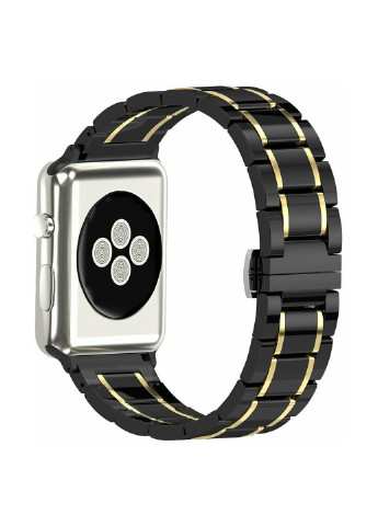 Ремешок для часов Apple Watch 38/40mm Ceramic Black-Gold XoKo ремешок для часов apple watch 38/40mm xoko ceramic black-gold (143704627)