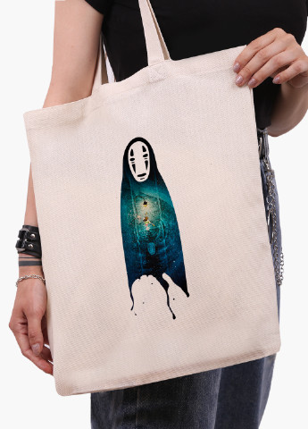 Еко сумка шоппер біла Безликий Бог Каонасі Віднесені примарами Spirited Away (9227-2831-WT-1) Еко сумка шоппер біла 41*35 см MobiPrint (221682963)