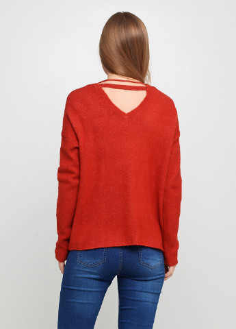 Кирпичный демисезонный пуловер пуловер Vero Moda