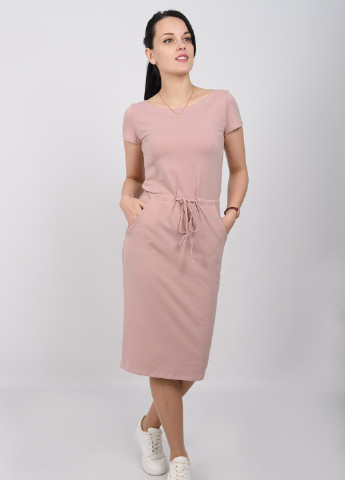 Розовое кэжуал платье Inedit однотонное