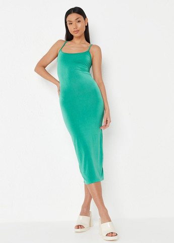 Зелена кежуал сукня сукня-комбінація Missguided однотонна