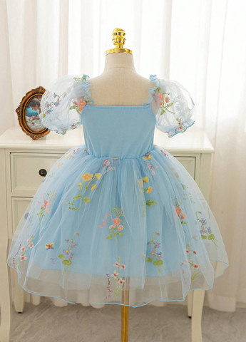 Блакитна сукня SHEIN (366512750)