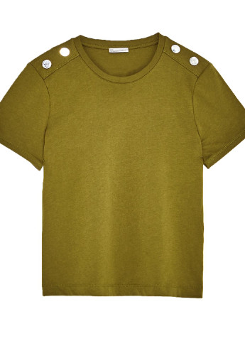 Хакі (оливкова) літня футболка Zara