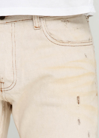 Бежевые демисезонные джинсы Zara