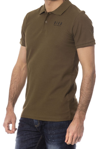 Оливковая (хаки) футболка-поло для мужчин Richmond с логотипом