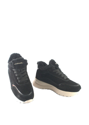 Зимние ботинки No Brand с мехом, с белой подошвой из искусственной замши