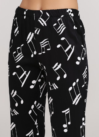 Чорна всесезон піжама (сорочка, штани) рубашка + брюки Dominant