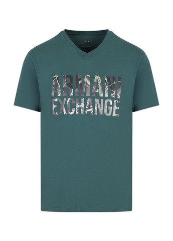 Зеленая футболка Armani Exchange