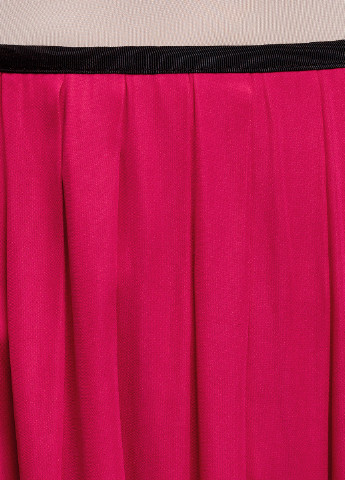Малиновая кэжуал однотонная юбка Oodji миди