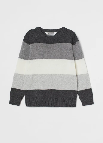 Сірий джемпер демісезон,сірий-білий, H&M