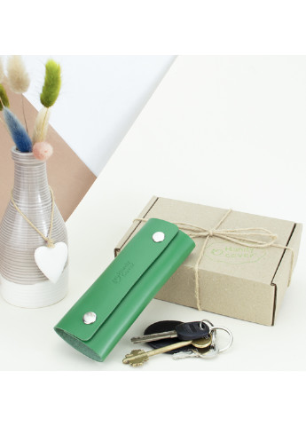 Подарочный набор женский №48 (зеленый) кошелек и ключница HandyCover (253403905)