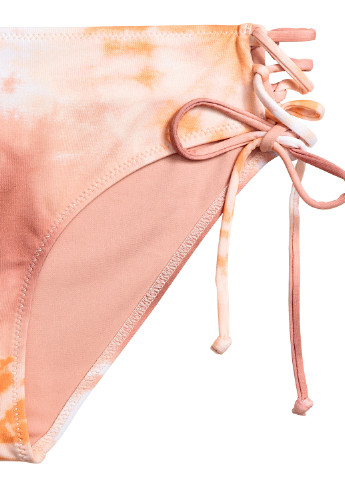 Персиковые купальные трусики с абстрактным узором H&M