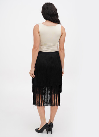 Черная коктейльный однотонная юбка Ralph Lauren