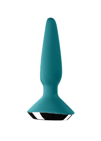 Анальная смарт-вибропробка Plug-ilicious 1 Petrol Satisfyer (254152135)