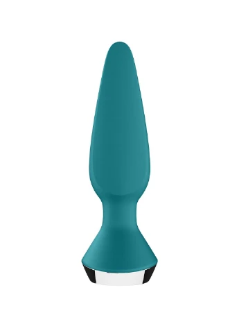 Анальная смарт-вибропробка Plug-ilicious 1 Petrol Satisfyer (254152135)