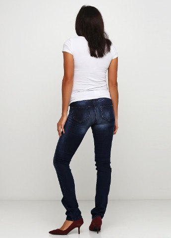 Темно-синие демисезонные скинни джинсы Vero Moda