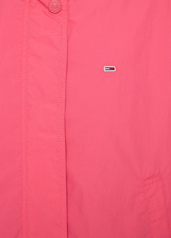 Темно-розовая демисезонная куртка Tommy Jeans