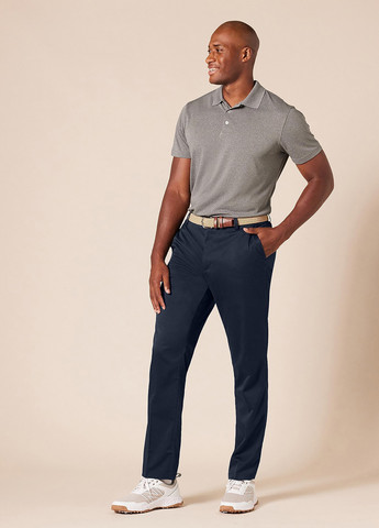 Темно-синие кэжуал демисезонные прямые брюки Amazon Essentials