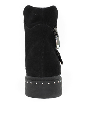 Зимние ботинки Favi с заклепками, с молнией, с пряжкой из натуральной замши