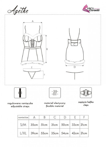 Эротический игровой костюм (платье, трусики, шапочка) Livia Corsetti (253430026)