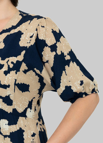 Комбинированное кэжуал платье а-силуэт A'll Posa колор блок