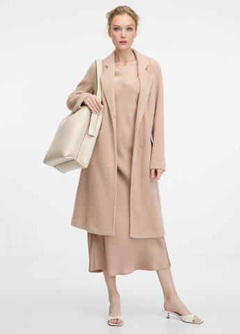 Бежевое демисезонное Пальто двубортное Orsay