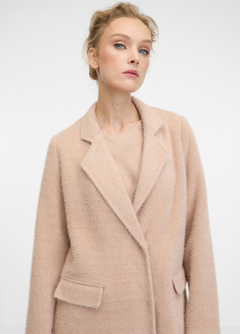 Бежевое демисезонное Пальто двубортное Orsay