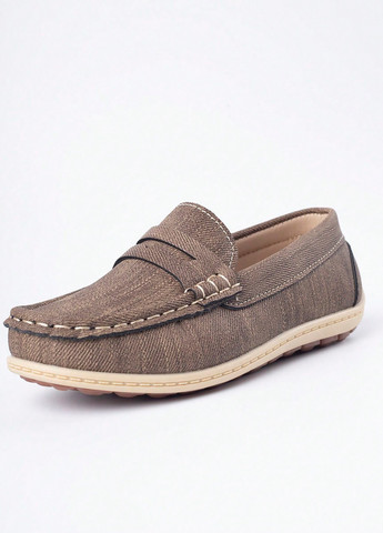 Серо-бежевые мокасины SHEIN без шнурков