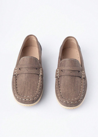 Серо-бежевые мокасины SHEIN без шнурков