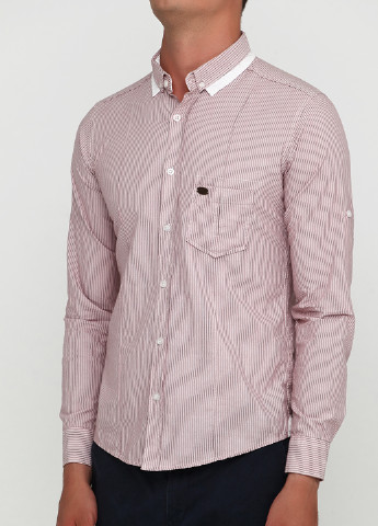 Персиковая кэжуал рубашка в полоску Premium Company