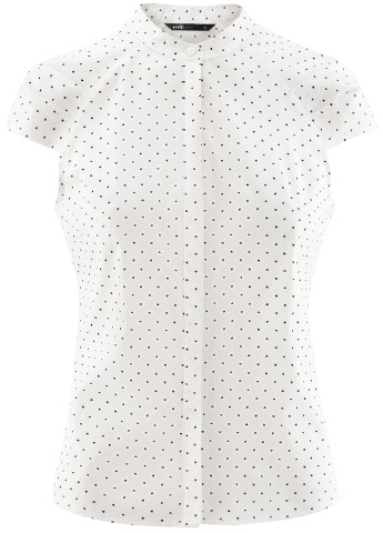 Белая летняя блуза Oodji