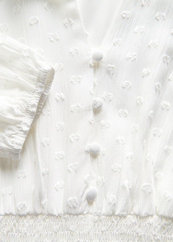 Молочное кэжуал платье клеш Reserved однотонное