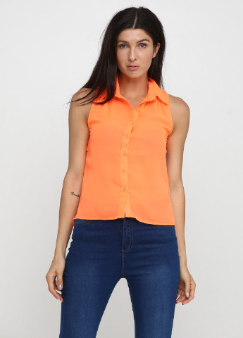 Кислотно-оранжева літня блуза BLVD
