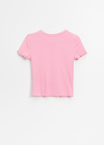Розовая летняя футболка House