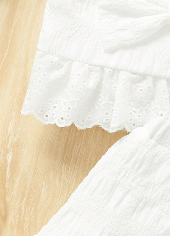 Белый летний костюм (топ, юбка) SHEIN