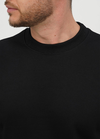 Черный свитшот Trend Collection однотонный без декора (307524196)