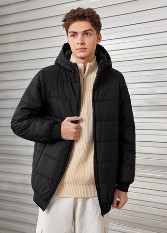 Чорна демісезонна куртка SHEIN