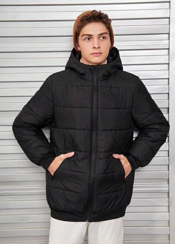 Чорна демісезонна куртка SHEIN